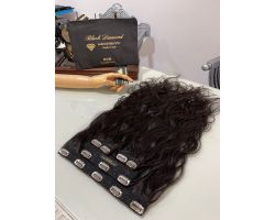 Pinzas para el cabello virgen ondulado