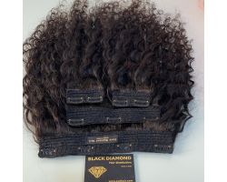 Grampos de cabelo virgem encaracolado natural