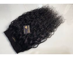 Grampos de cabelo ondulados fortes e virgens