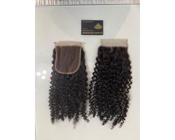 Closure afro curly virgin color