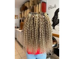 Line ring shatush and afro curl afro