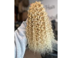 Tupé afro curl súper coloreado