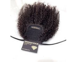 TAIL WITH AFRO CURLY VIRGIN COLOR RIBBON