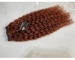 TAIL WITH NATURAL CURLY COLORED CLAMP
