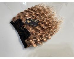 Capelli Clips shatush e meches RICCIO NATURALE 